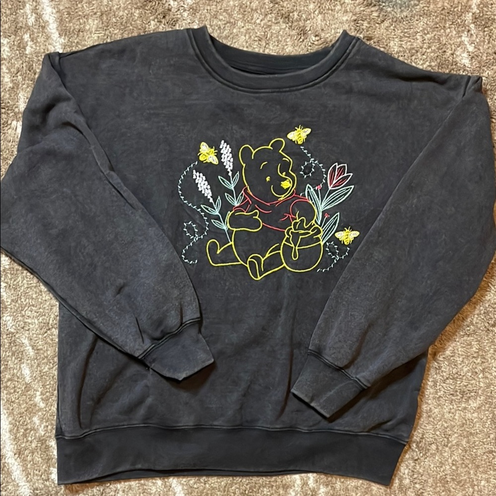 Black Winnie the Pooh Sweatshirt